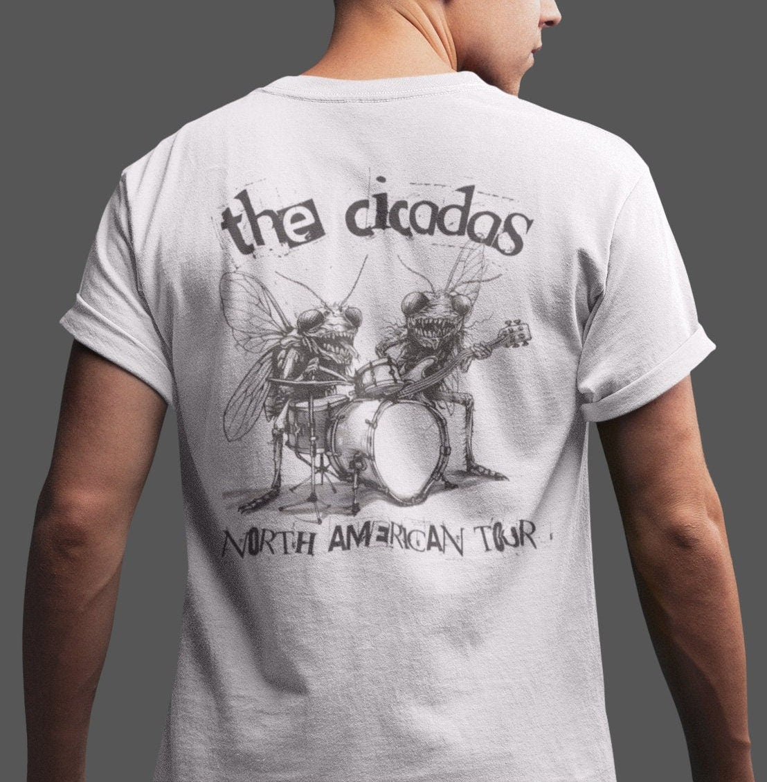 The Cicadas North American Tour BACK PRINT Cicada Shirt