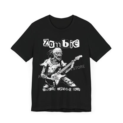 Zombie Undead Uprising Tour Shirt, Zombie Guitar Player