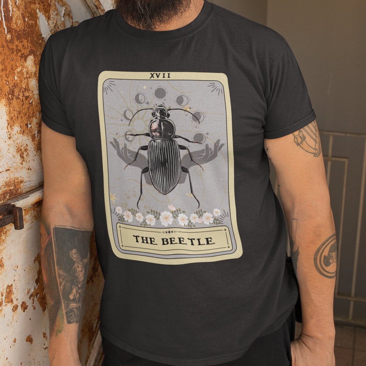 The Beetle Tarot Card Shirt, Bug Insect