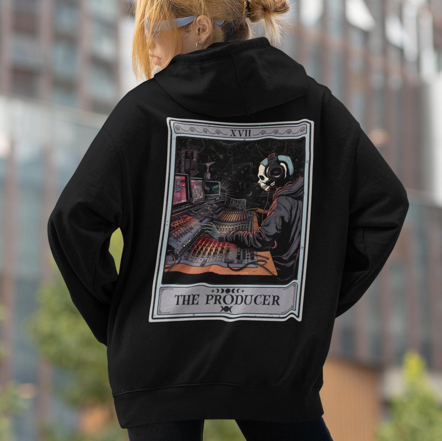 The Producer Tarot Card Hoodie, Music Producer Recording Studio