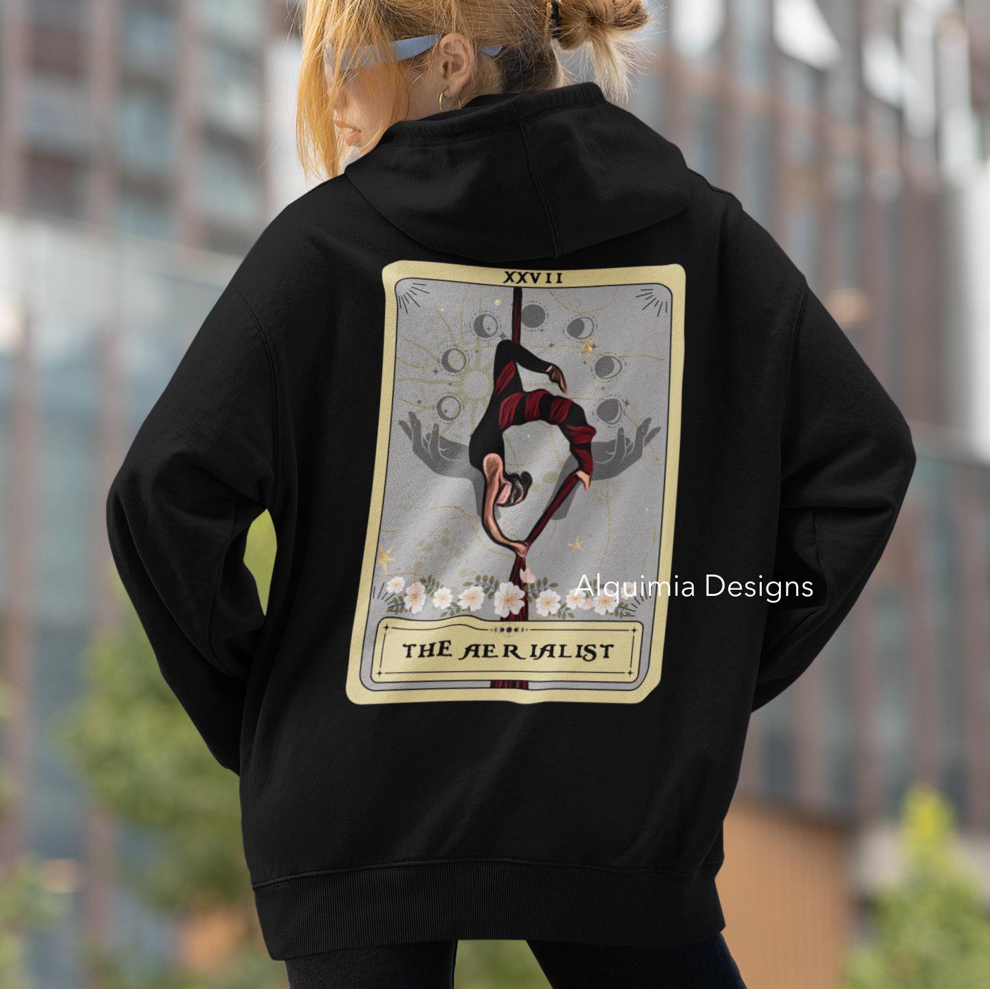 The Aerialist Tarot Card Hoodie, Aerial Dance