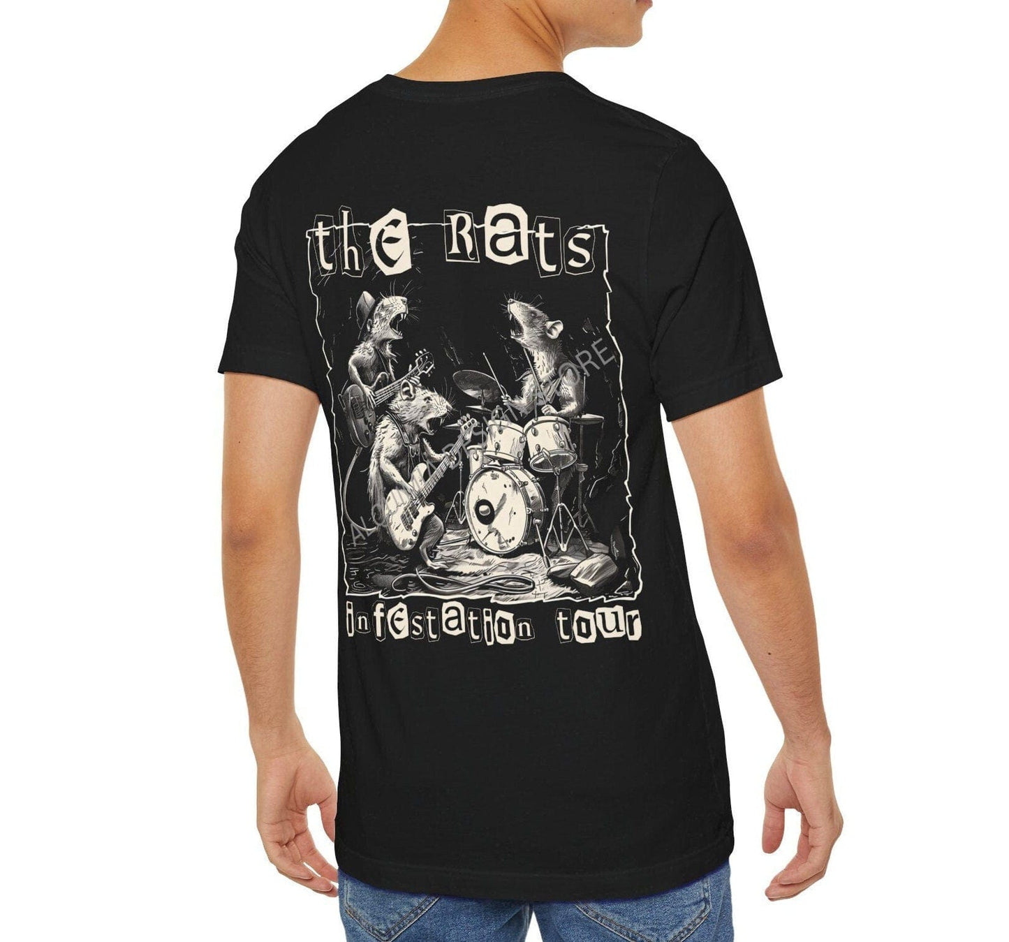 The Rats Infestation Tour Shirt BACK PRINT Rat