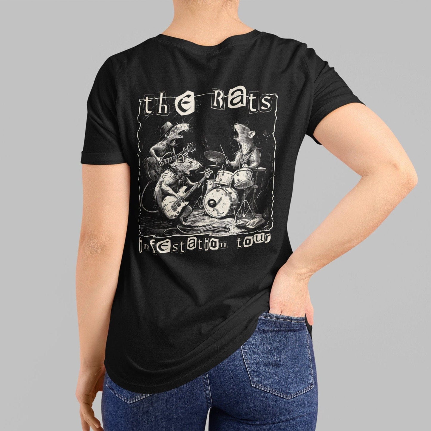 The Rats Infestation Tour Shirt BACK PRINT Rat