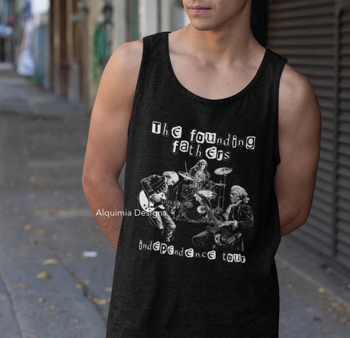 The Founding Fathers Independence Tour Tank Top, American Revolution Patriotic American History