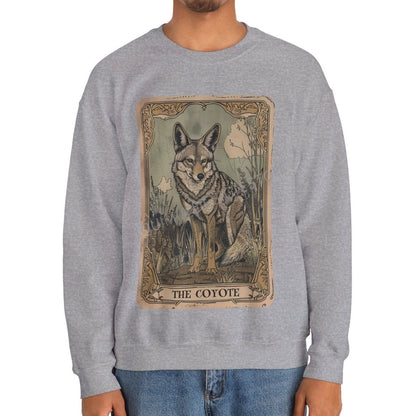 The Coyote Tarot Card Sweatshirt, Animal Lover