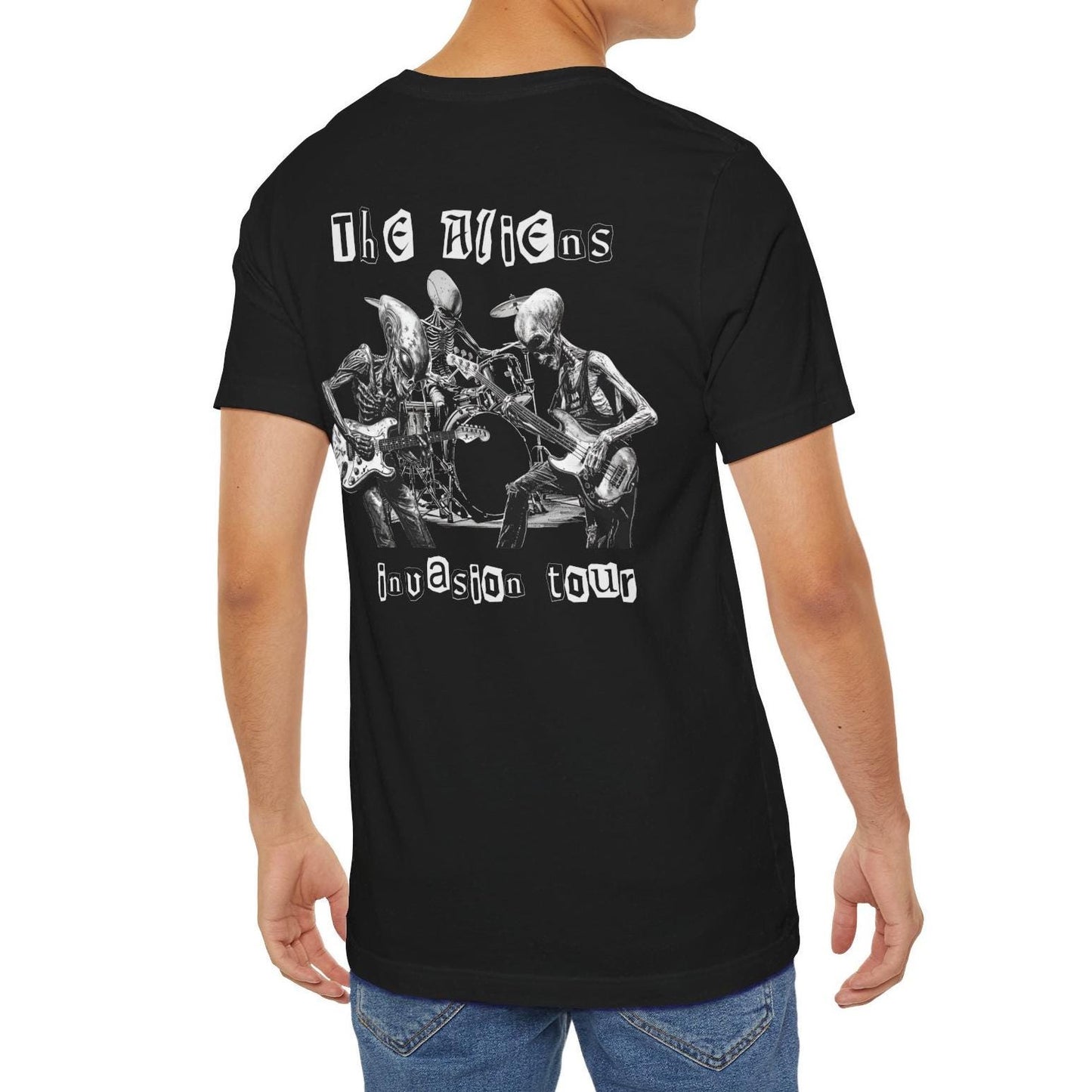 The Aliens Invasion Tour Shirt, UFO Back Print