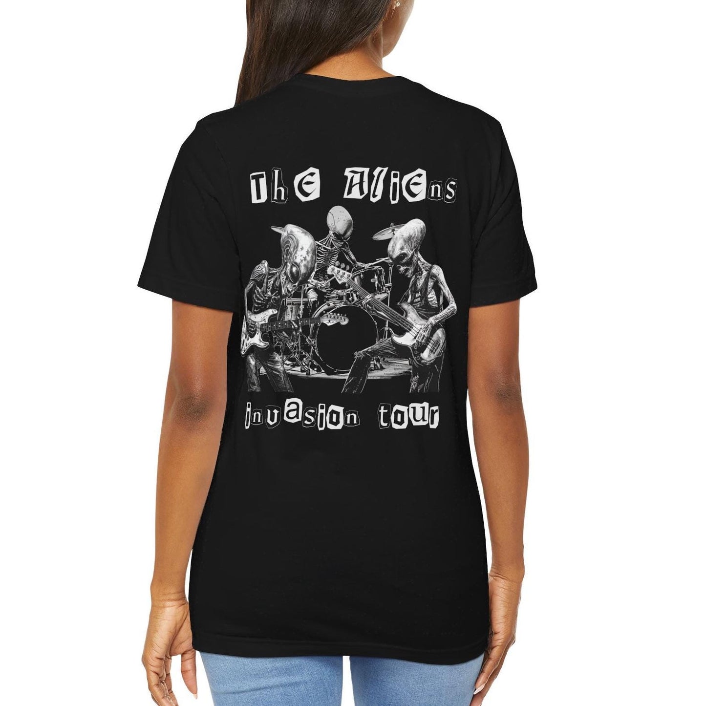 The Aliens Invasion Tour Shirt, UFO Back Print