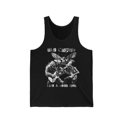 The Cryptids Hide And Seek Tour Tank Top, Cryptid Shirt, Bigfoot Shirt Alien Sasquatch Top Mothman Tee Cryptozoology UFO