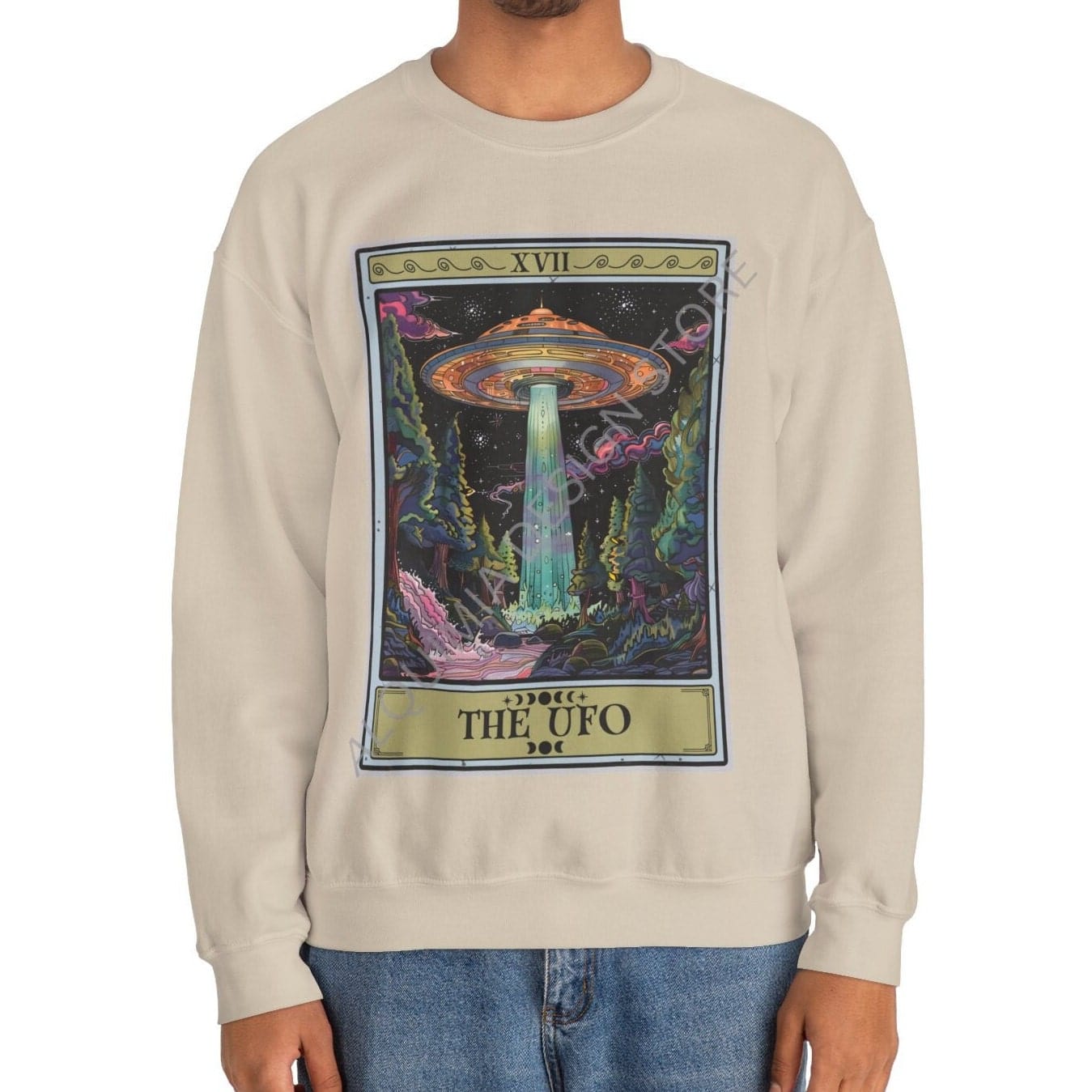 The UFO Tarot Card Sweatshirt, Alien Area 51