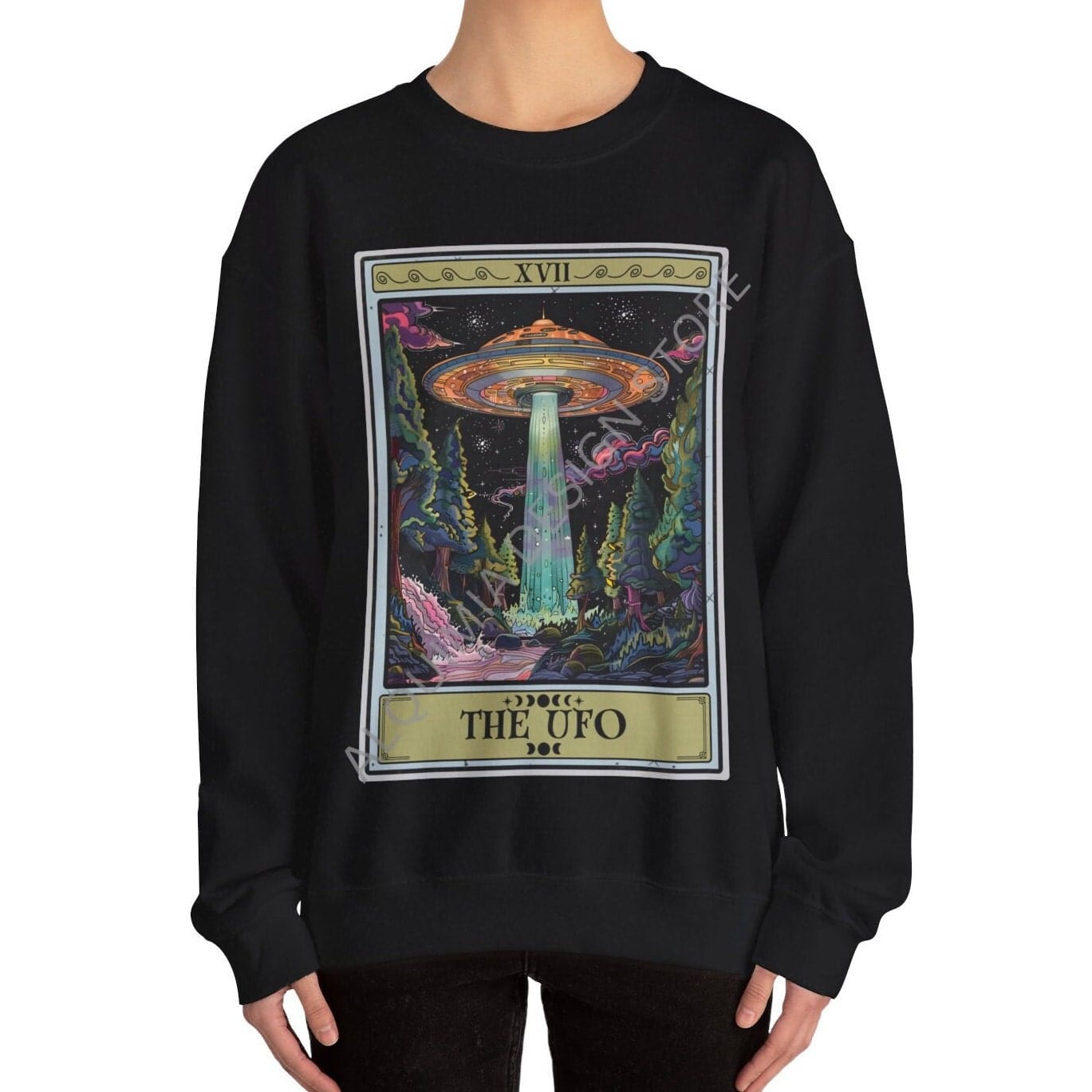 The UFO Tarot Card Sweatshirt, Alien Area 51