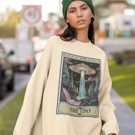 The UFO Tarot Card Sweatshirt, Alien Area 51