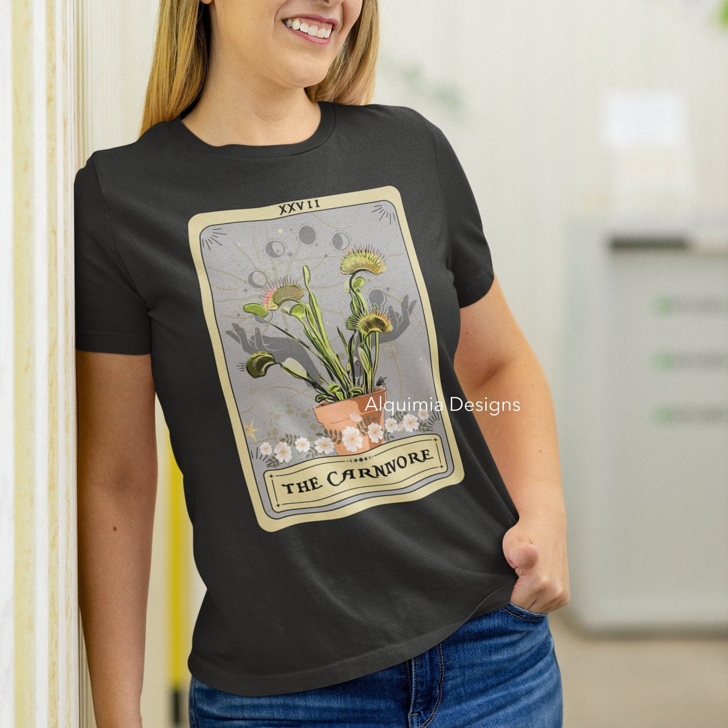 The Carnivore Tarot Card Shirt, Carnivorous Plant Venus Flytrap