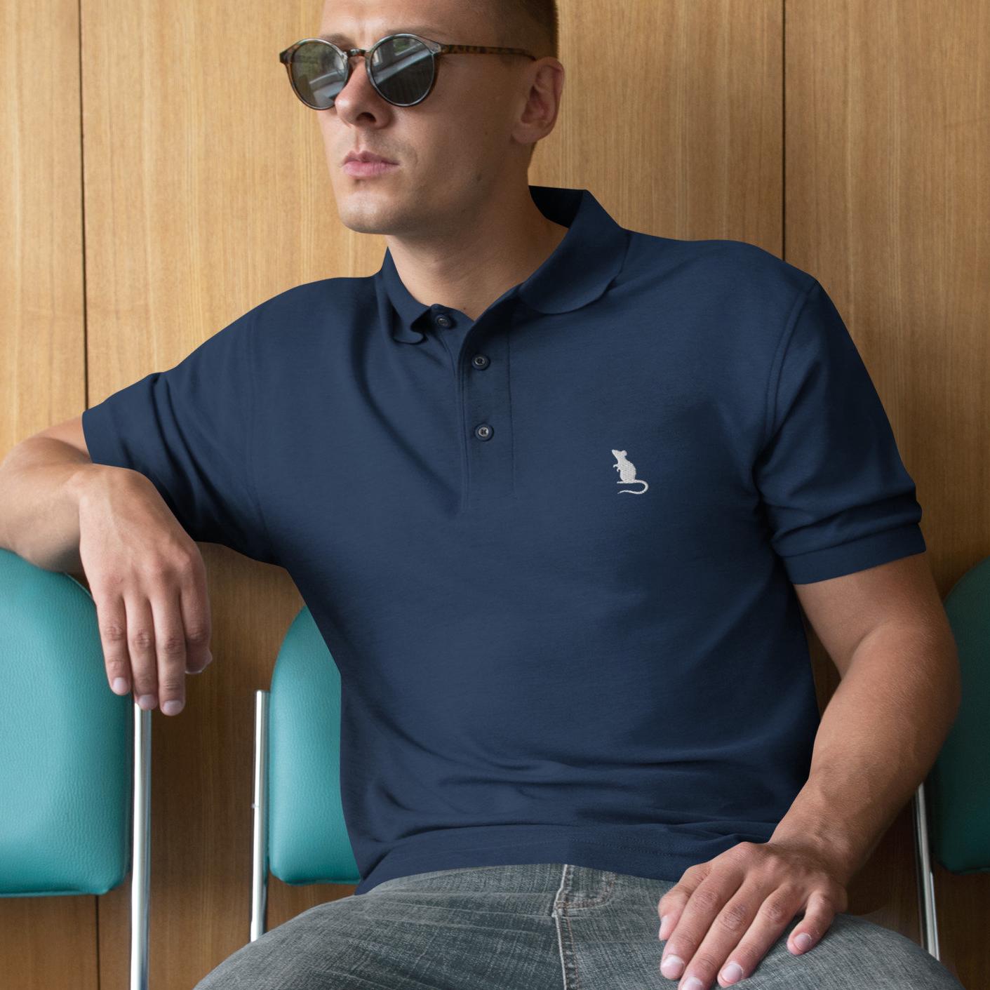 Rat Shirt for Men, Rat Polo Shirt, Rat Golf Shirt Men&#39;s Polo