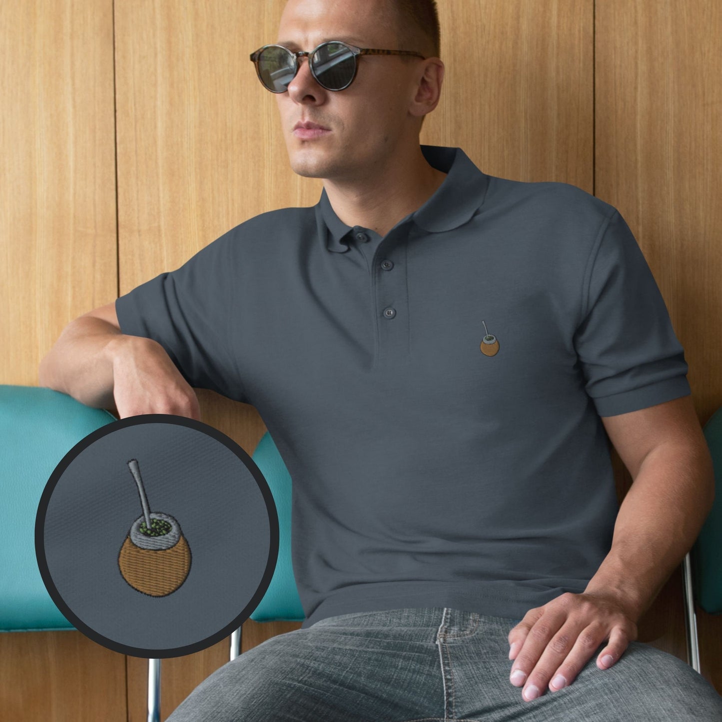 Yerba Mate Polo Shirt for Mens