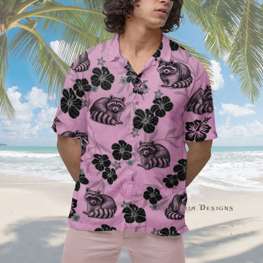 Raccoon Hawaiian Shirt