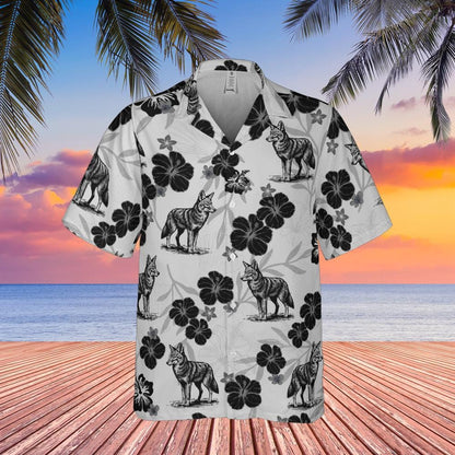 Coyote Button Down Hawaiian Shirt