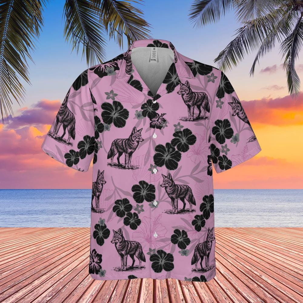 Coyote Button Down Hawaiian Shirt