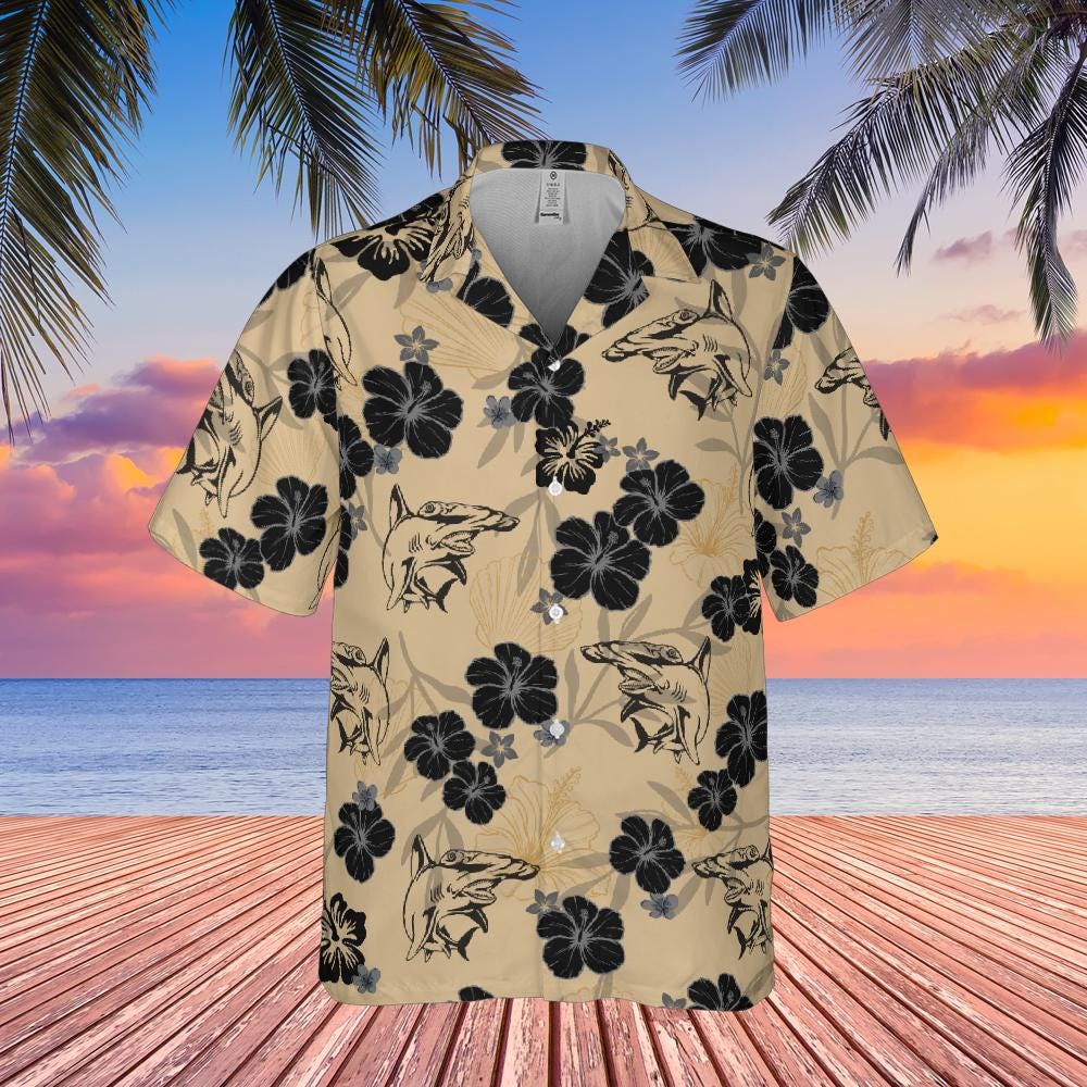 Hammer Head Shark Hawaiian Shirt