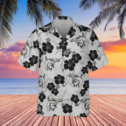 Hammer Head Shark Hawaiian Shirt