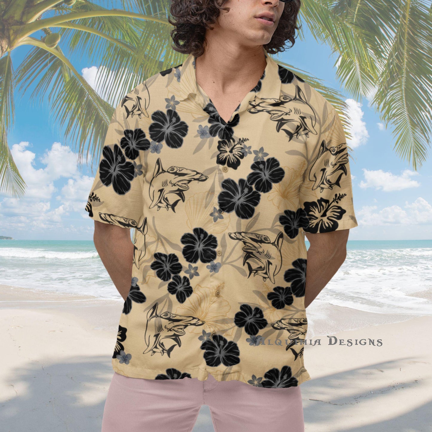 Hammer Head Shark Hawaiian Shirt