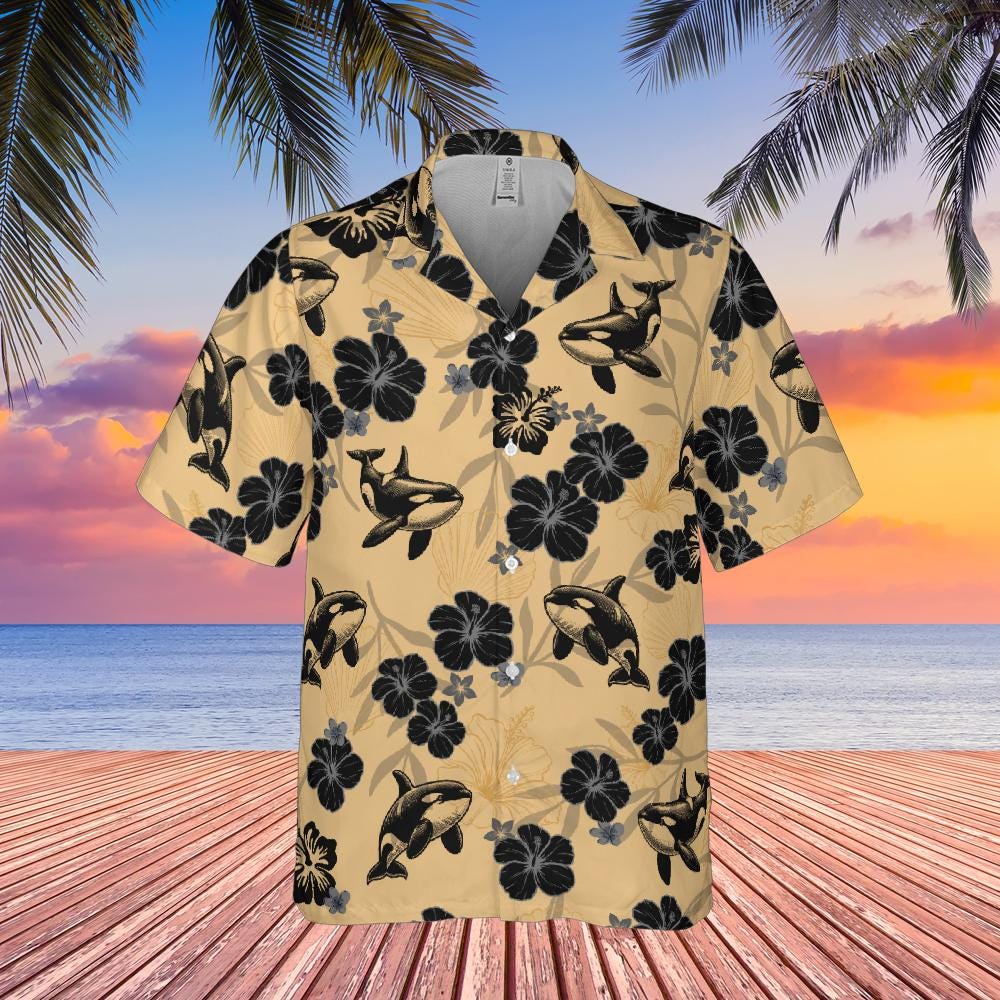 Killer Whale Hawaiian Shirt, Orca Sea Animal