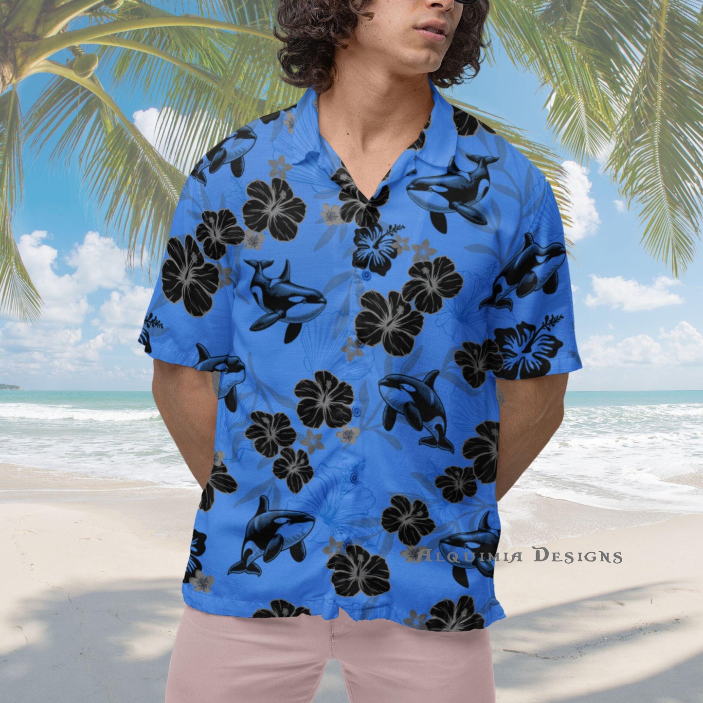 Killer Whale Hawaiian Shirt, Orca Sea Animal