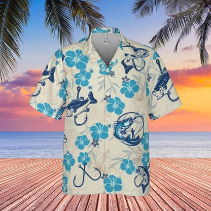 Fishing Hawaiian Shirt, Fish