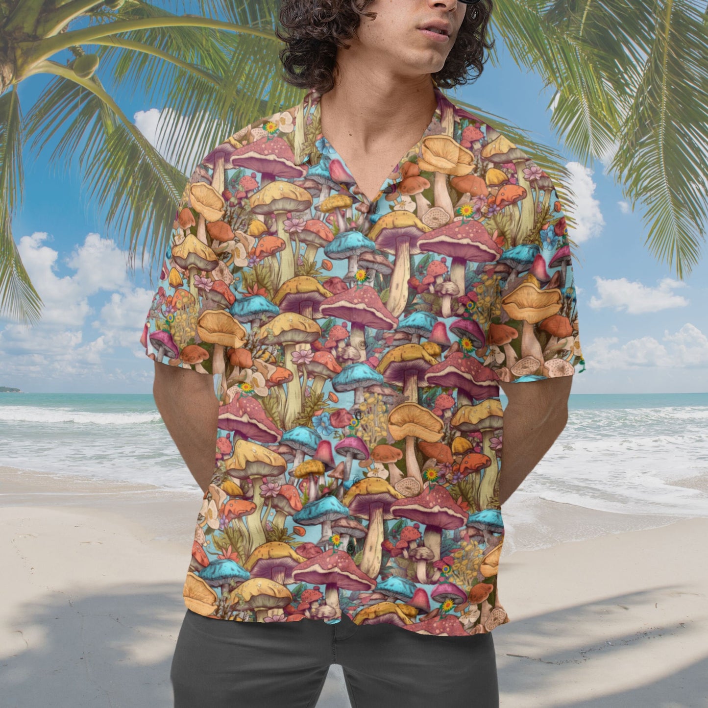 Mushroom Hawaiian Shirt