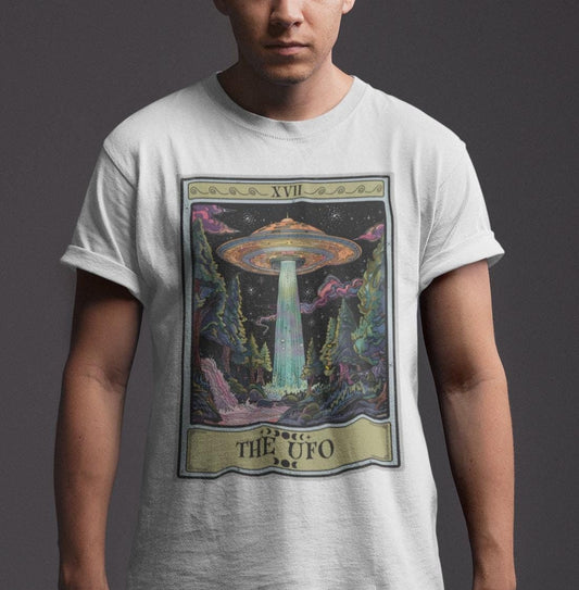 The UFO Tarot Card Shirt, Alien Conspiracy Theorist