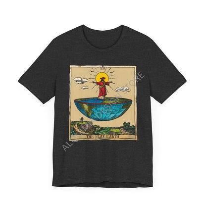 The Flat Earth Tarot Card Shirt, Conspiracy Theories