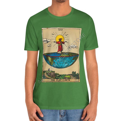 The Flat Earth Tarot Card Shirt, Conspiracy Theory