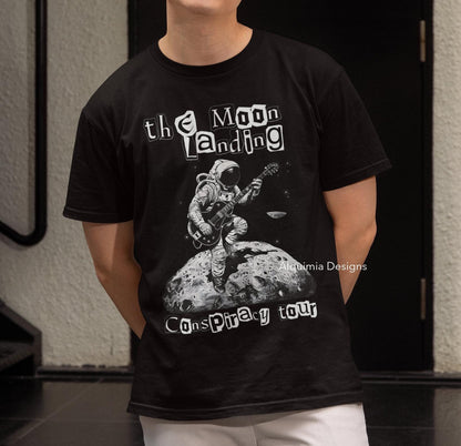 The Moon Landing Conspiracy Tour Shirt, Conspiracy Theories Flat Earth