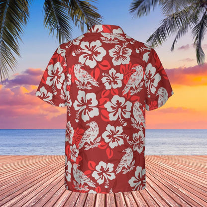 Raven Hawaiian Shirt, Crow Bird Lover