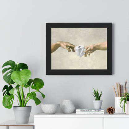 Creation of Adam Toilet Paper Bathroom Wall Art