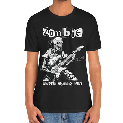 Zombie Undead Uprising Tour Shirt, Zombie Guitar Player