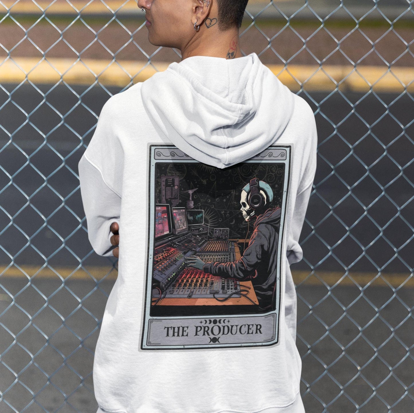 The Producer Tarot Card Hoodie, Music Producer Recording Studio