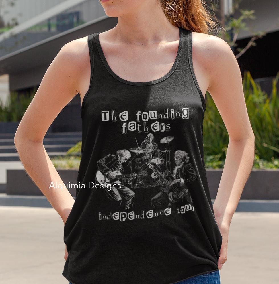 The Founding Fathers Independence Tour Tank Top, American Revolution Patriotic American History