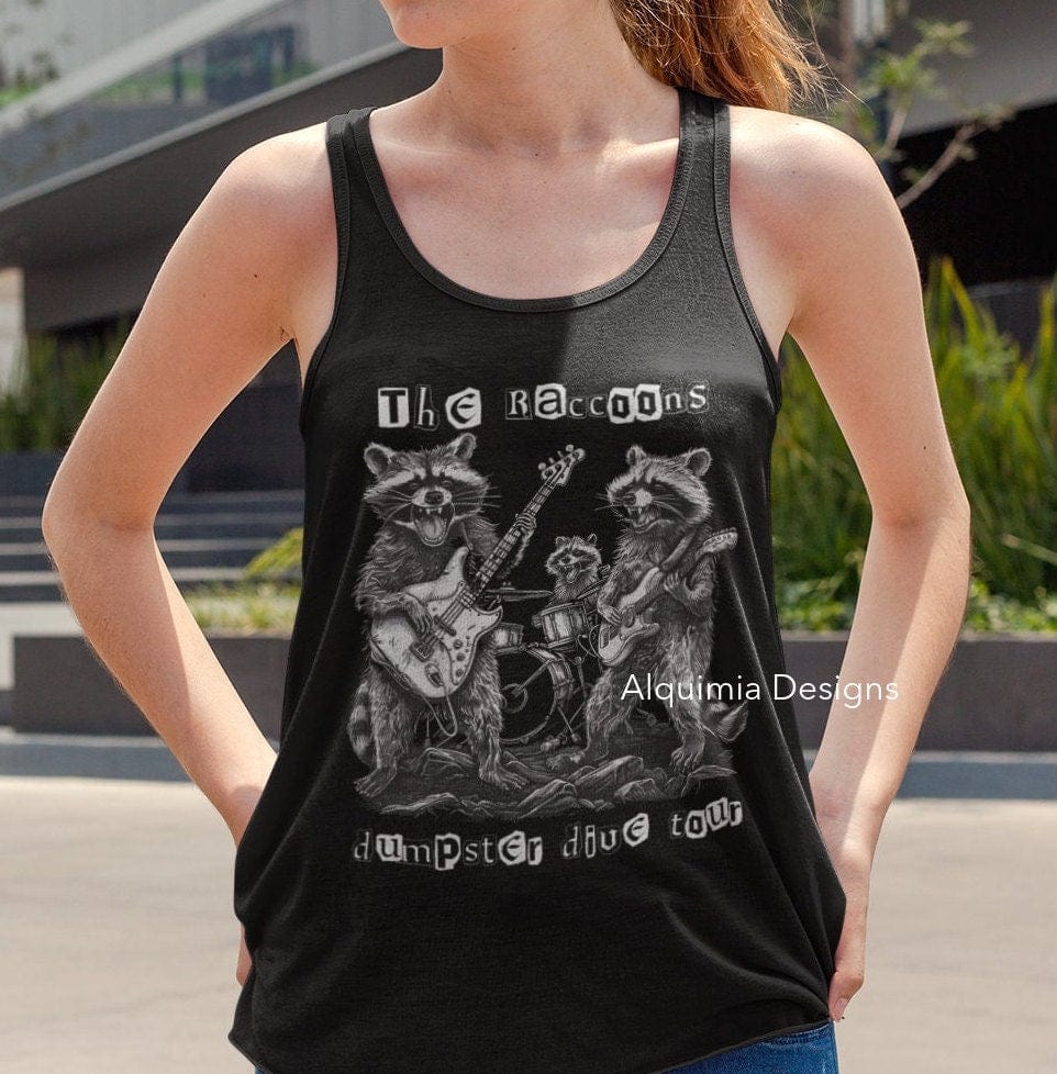 The Raccoons Dumpster Dive Tour Tank Top, Raccoon