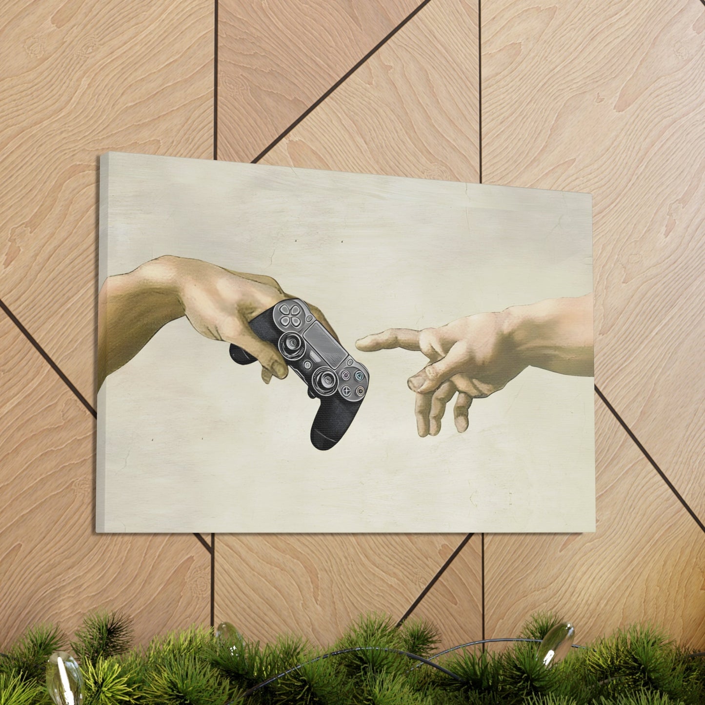 The Creation of Adam Gaming Wall Art Canvas