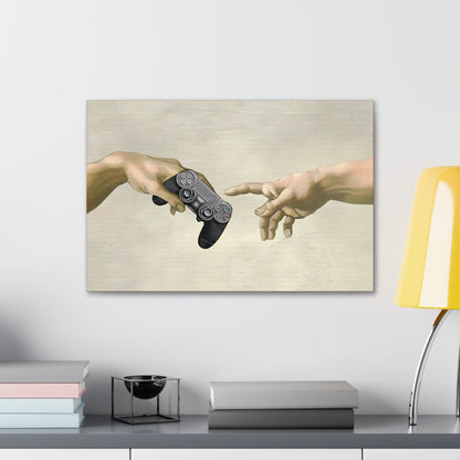 The Creation of Adam Gaming Wall Art Canvas