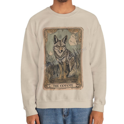 The Coyote Tarot Card Sweatshirt, Animal Lover