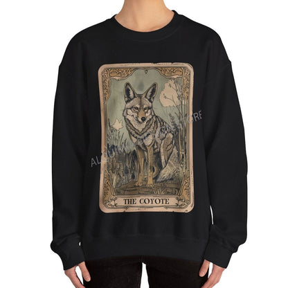 The Coyote Tarot Card Sweatshirt, Animal Lover