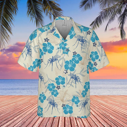 Mosquito Hawaiian Shirt Bug