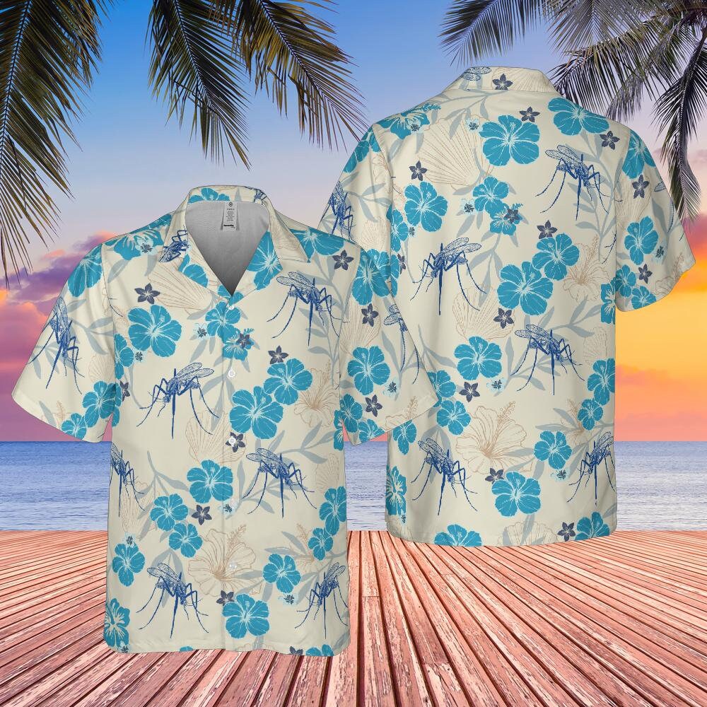 Mosquito Hawaiian Shirt Bug