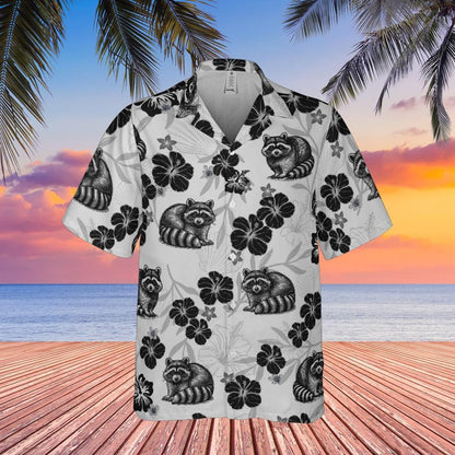 Raccoon Hawaiian Shirt