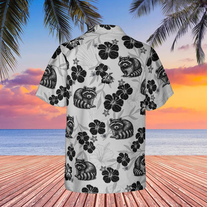 Raccoon Hawaiian Shirt