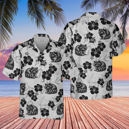 Raccoon Hawaiian Shirt