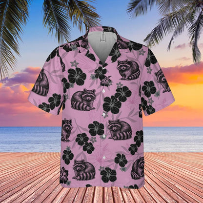 Raccoon Hawaiian Shirt