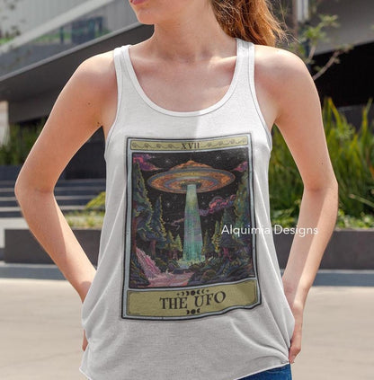 The UFO Tarot Card Tank Top, Alien