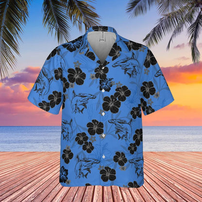 Hammer Head Shark Hawaiian Shirt